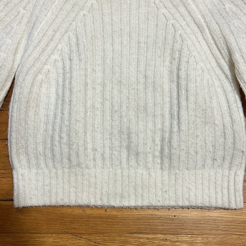 3.1 Phillip Lim 3/4 Sleeve Lofty Rib Alpaca Blend Sweater, size XS - Picture 5 of 11